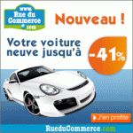 Bonnes affaires chez RueduCommerce.com, votre voiture neuve avec une réduc de 41%